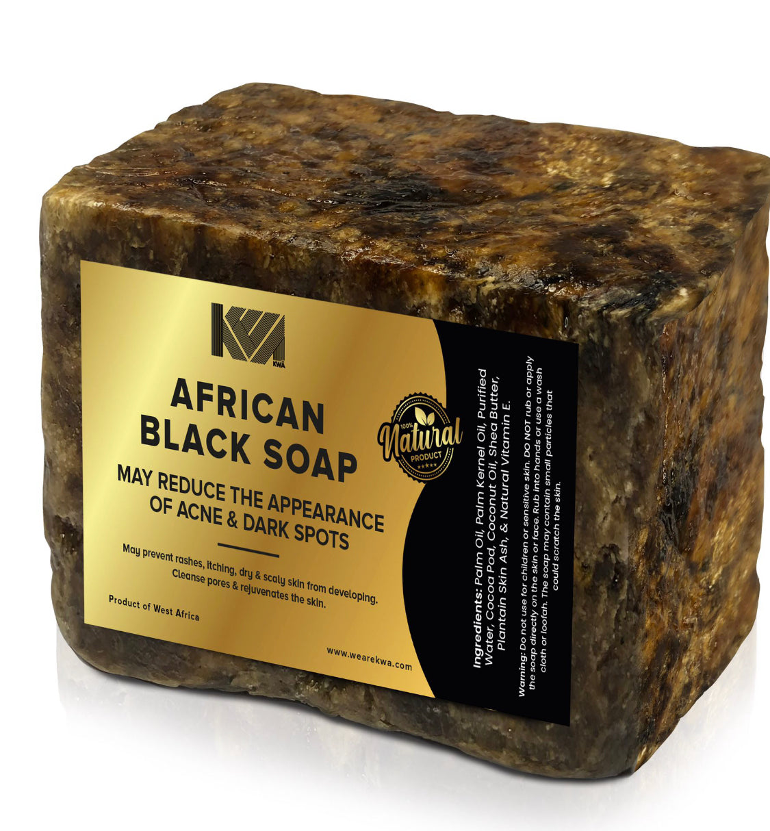 Large Black Soap Bar