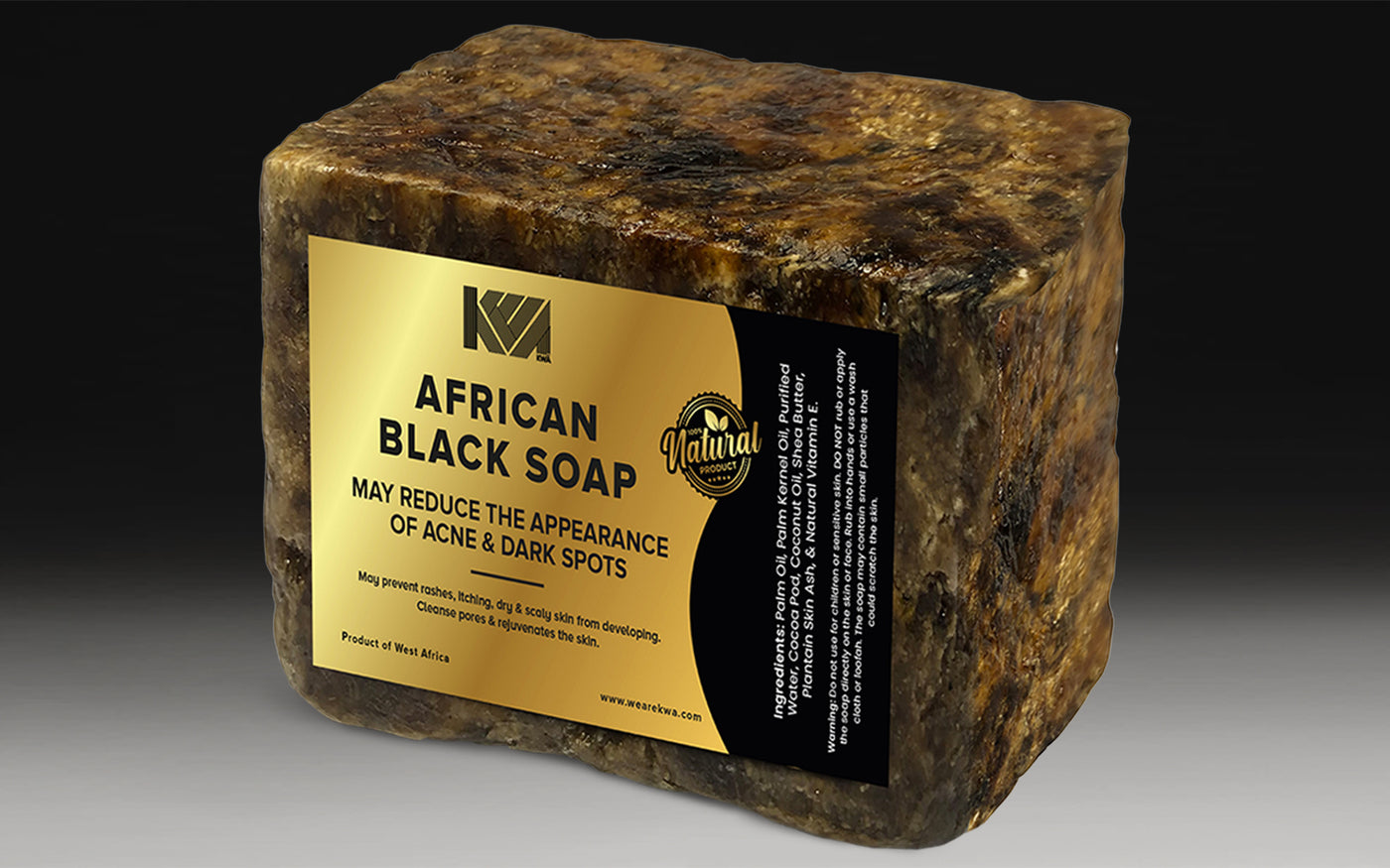 Large Black Soap Bar